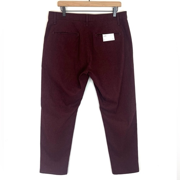 AG Adriano Goldschmied Caden Tailored Twill Pants in Dark Sangria NWT Size 31 - Picture 9 of 12